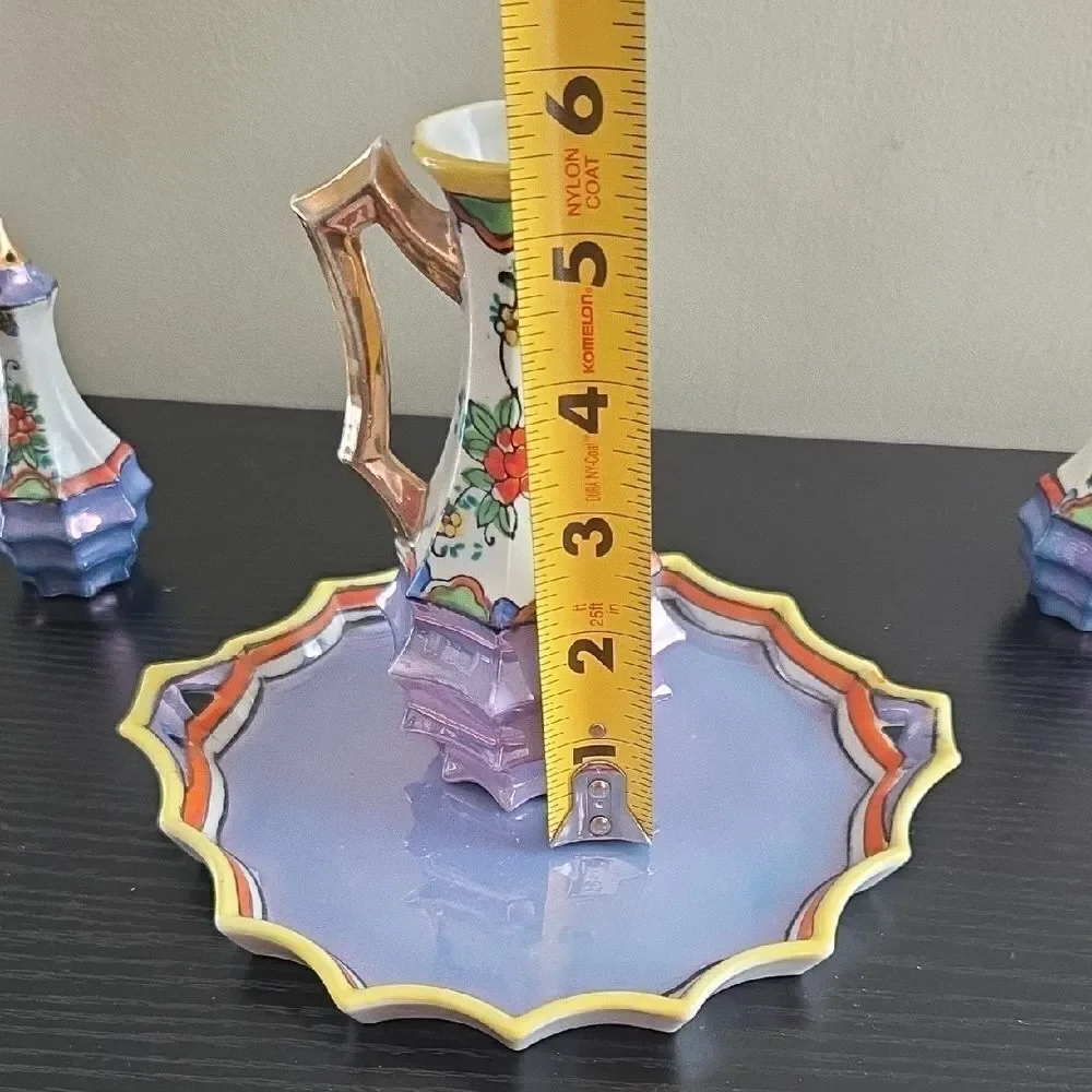 Vintage Japenese Salt, Pepper, Oil, and Tray Set